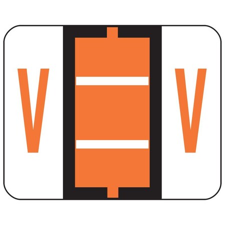 Smead Label, Bccr, Endtab, "V", Dkoe Pk SMD67092